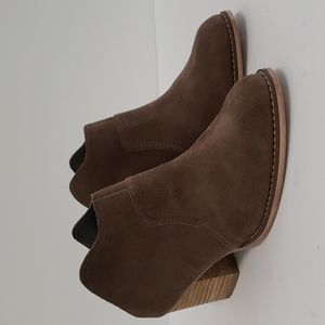 Sole Society Suede Western Clog Bootie Coastal Cowgirl Size 7